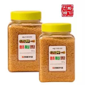 건강단맛 함초 매실원당 비정제 사탕수수 함초 매실농축액 400g 2개 무침 볶음