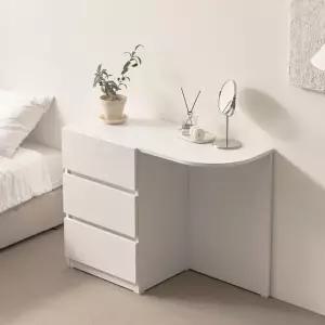 보루네오 마르체 모어 E0 라운드 서랍장 콘솔 화장대 1000 BHS015C (착불)