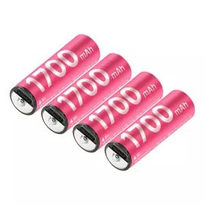 USB C 충전식 건전지 C타입 / AA 충전지 4개 충전 케이블 세트 WISEUB54C