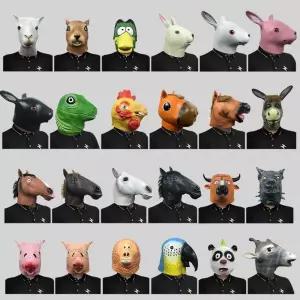 동물 가면 동물탈 코스프레 생일 파티 웃긴 분장 가면파티 닭 머리띠