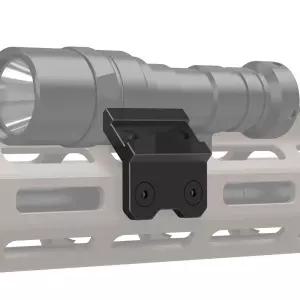 Guardtier Surefire M300/M600 시리즈/Streamlight Protac 시리즈 손전등용 라이트 마운트 45도 오프셋 스