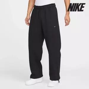 [하프클럽/나이키]나이키 팬츠 /W3- HV1091-010 / 남성 솔로 스우시 플리스 오픈 헴 팬츠