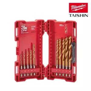 밀워키 48-89-4859 SHOCKWAVE 티타늄 드릴비트 세트 10PC