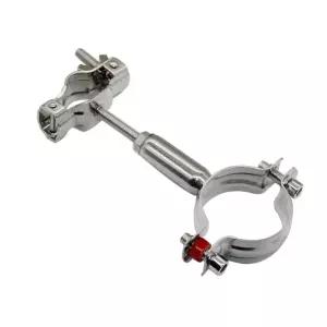 캠핑 화목난로 연통 클램프 지지대 거치대 스테인레스 파이프 헤드 홀더 더블