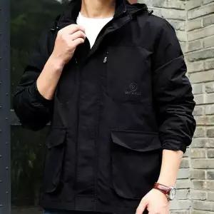 캔버스 탈부착후드 오버핏 숏야상 자켓 3계절 가을바람막이 점퍼