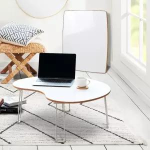 우드 화이트 테이블 접이식 탁자 노트북 미니 좌식 간이 쇼파 작은 원룸 소파 다과상 소형