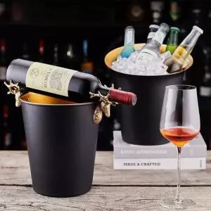 금장 스테인리스 스틸 아이스바스켓 샴페인 바구니 얼음