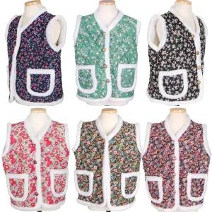 아동 주니어 누빔조끼 융기모 김장조끼 촌캉스