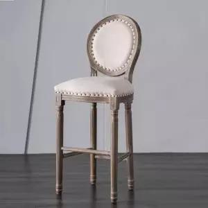 아일랜드 의자 엔틱 바체어 원목 홈바 하이 스툴