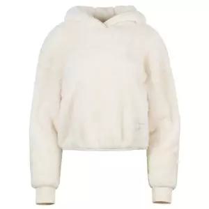 아디다스 여성 에센셜 플러피 테디 후드 긴팔 티셔츠 IC2254