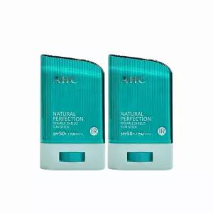 AHC 내추럴 퍼펙션 더블 쉴드 선스틱 22g (SPF 50+) 초록색 2개