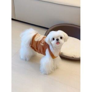 강아지옷 컵케이크 니트 피케 티셔츠