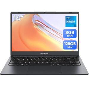 학생, 가정 및 비즈니스를 위한 INHONLAP 노트북, 쿼드코어 N5095 프로세서, 2.9GHz, 8GB RAM, 128GB SSD, 1TB 확장형, 14인치 노트북 컴퓨터, WiFi 5, BT 5.0, USB 3.0