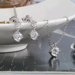 3부 5부 다이아 세트 랩 IGI 메리 목걸이 귀걸이 예물 결혼 기념일 선물 프로포즈