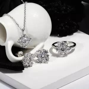 5부 다이아 세트 랩 GIA IGI 안드라 귀걸이 목걸이 반지 예물 기념일 생신 선물