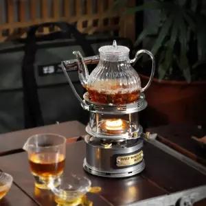 소형 레트로 캠핑 난로 등유 히터 야외 불멍 티포트 바베큐 난방