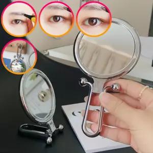접이식 확대 양면거울 10개 미니 원형 손거울 휴대용 탁상겸용 2배 5배