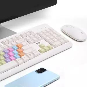 브리츠 BK300GC 사무용 레인보우 무선 키보드 마우스 세트 