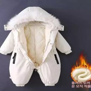 겨울 올인원 스키복 방한 패딩 바지 남아 여아 겨울옷