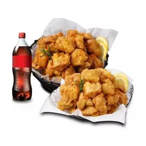 (호식이두마리) (순살SET) 후라이드+간장치킨+콜라500ml