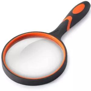 100mm대형 3X 확대경 학습용 손잡이형 돋보기/돋보기확대경/휴대용돋보기/LED돋보기/대형돋보기