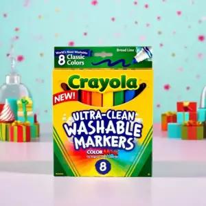 크레욜라 수성 마카 8색 (클래식) 워셔블 미술도구 그림그리기 미술놀이 색칠펜 마커펜