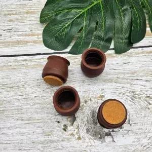 의자커버 진갈색 원형 소형 실리콘의자발캡 1세트 4P