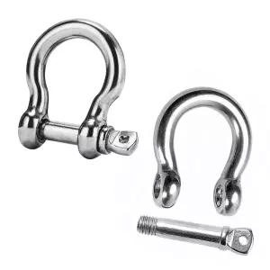 스텐 샤클 잠금형 연결고리 버클 스텐 304 체인 와이어로프 클립 안전고리