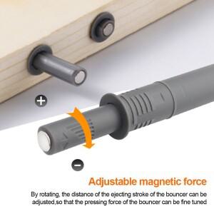 하드웨어 오픈 터치 댐퍼 버퍼, 은폐 문짝 바운서 캐비닛 캐치, 흡입 스토퍼, 5 개