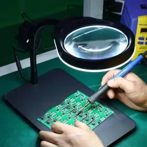 스탠드 확대경 조명 납땜 고화질 독서용 대형 돋보기