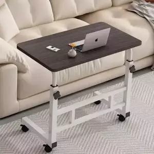 높이 조절 테이블 이동형 다용도 소파 이동식 사이드 테이블 침대 간이 책상 작업용 근무 협탁 재택