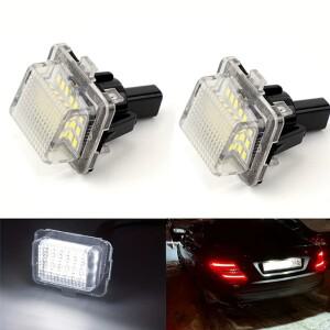 2개 캔버스 LED 번호판등 자동차 번호등 루체스 메르세데스 벤츠 CLA 클래스 W204 W221 W212 W216 W166 W23