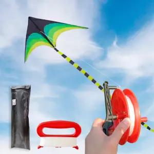 연빠람 초경량 접이식 가오리연 + 얼레 + 연실 150m