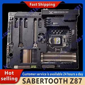 리퍼브 마더보드 SABERTOOTH Z87 LGA 1150 DDR3 32GB USB3.0 PCI-E 3.0 SATA III 코어 i3-4170