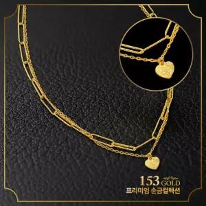 153[최신]24K순금 YG 418 419 420 421 로프체인 레이어드 더블체인 목걸이 18.75g(5돈)