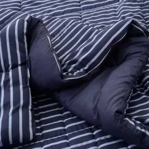 국산 소프트마이크로 항균 차렵이불 먼지적은 도톰한 보온 스트라이프 침구 SS Q