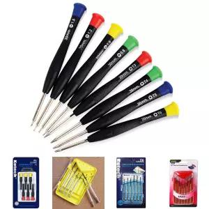 미니 정밀 십자 일자 별 드라이버 세트 8P/휴대용/소형/멀티/DIY/분해/수리/시계/안경/노트북/수동/공구