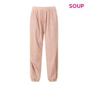 [롯데백화점]SOUP 벨벳 플리츠 조거 팬츠 S61LP03