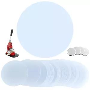 핀버튼 종이 58mm (100매) 커팅지 커버지 원형종이 캔뱃지 뱃지 만들기 재료