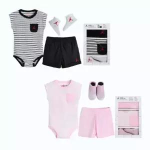 나이키조던키즈 N252UU872P 조던스트라이프 바디수트세트 (우주복+양말+바지) 출산선물 플레이키즈프로