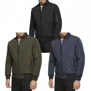 CK 남성 퀼트 보머 자켓 가벼운 경량 패딩 점퍼 남자 아우터 블루종