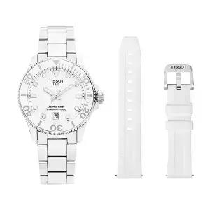 [티쏘] 티쏘 T120.210.11.011.00 (T1202101101100) 씨스타 1000 추가 스트랩 세트 공용 메탈시계