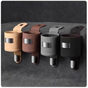 bmw 컵홀더 스웨이드 자동차 차량용 컵 후크 병 홀더 좌석 뒤 자동 e46 e90 e60 f10 f30 e39 용 후방 보관