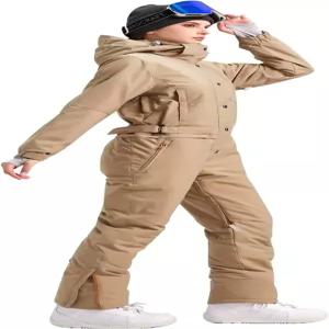 블루매직 여성 스노우수트 원피스 스키복 점프수트 컬러풀 커버올 스노보드 재킷