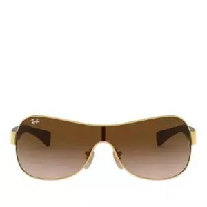 레이밴 브라운 그라디언트 렌즈 랩어라운드 선글라스 RB3471 001 13