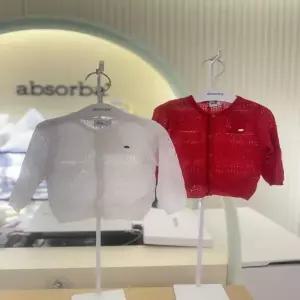 [압소바] 2026SS럭키 니트가디건(빨강 화이트)2종 쌍둥이세트 (A2A1123603)