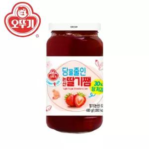 오뚜기 LIGHTJOY 당을줄인 논산딸기쨈 480g