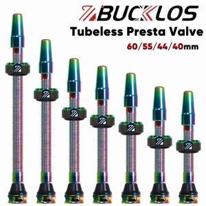 BUCKLOS 자전거 Presta 튜브리스 밸브 40mm 44mm 55mm 60mm F/V 도로 림 알루미늄 합금 사이클링 부품