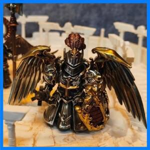 팔라딘 메탈 장난감 피규어 모델 십자군 자석 분리형 데스크탑 고급 장식용 장식품 피규어 선물