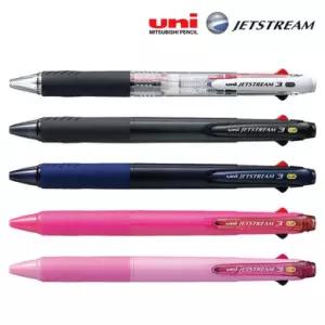 유니 제트스트림 3색 볼펜 0.38mm SXE3-400-38